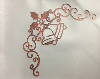 Christmas bell border cake decorating mesh stencil