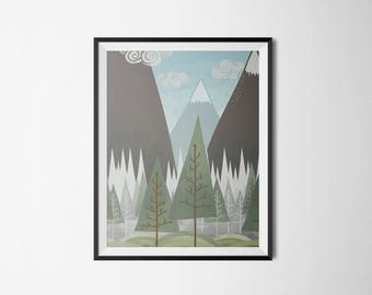 Mountain nursery | Etsy