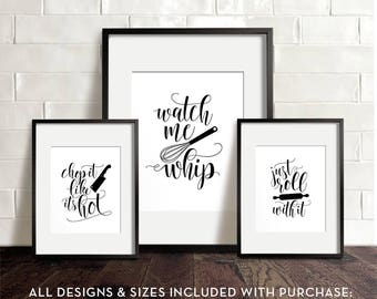kitchen wall art etsy