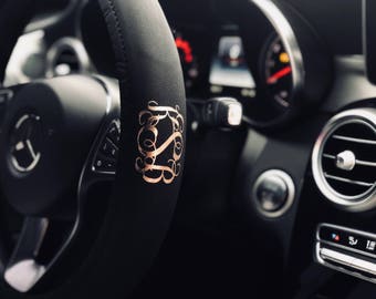 Steering Wheel Cover Custom Name - Personalized Steering Wheel Wrap - New Car Accessory - Monogrammed Gift / Birthday Gift