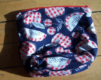 Apples and Cherries Zipper Pouch