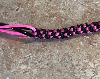 Barrel (or circle) stitch gimp keychain