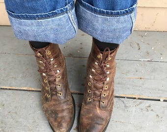 6 Distressed ankle boots