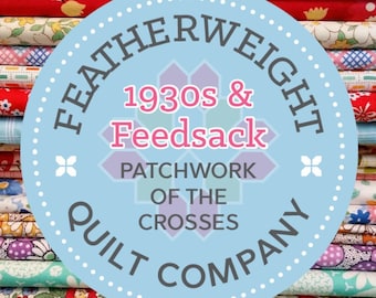 1930's & Feedsack Patchwork of the Crosses Grab Bag #01!