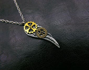 Angle wings steampunk Necklace
