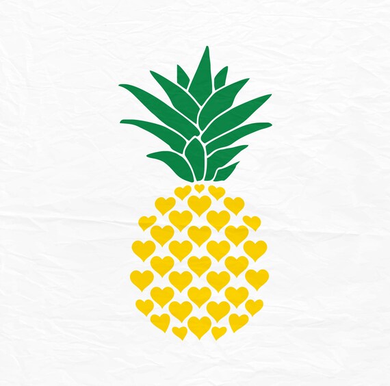 Download Pineapple svg, Pineapple svg, Svg, Pineapple from hearts ...