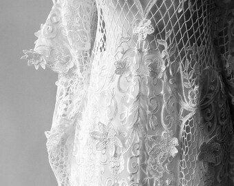 Lace Bridal Lace 3D Flower Light Ivory Lace Alecon Lace