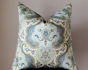 Blue Pillow cover, Throw pillow, Blue Aqua Decorative Pillow, Couch pillow cover, Home Decor, accent pillows, pillow case