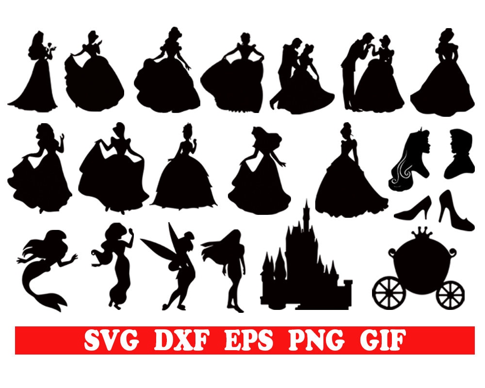 Free Free 105 Disney Princess Silhouette Svg Free SVG PNG EPS DXF File