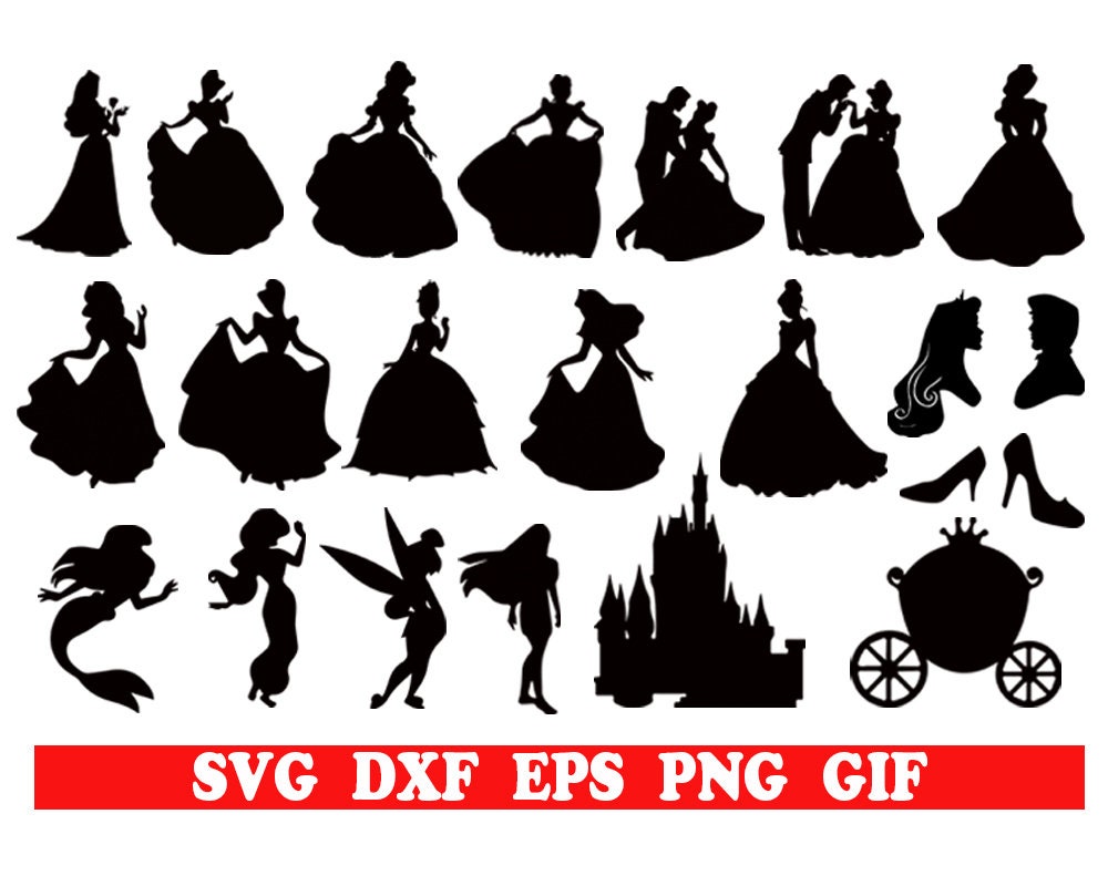 Free Free 172 Disney Princess Silhouette Svg Free SVG PNG EPS DXF File