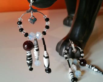 Sublime earrings, unique paper beads
