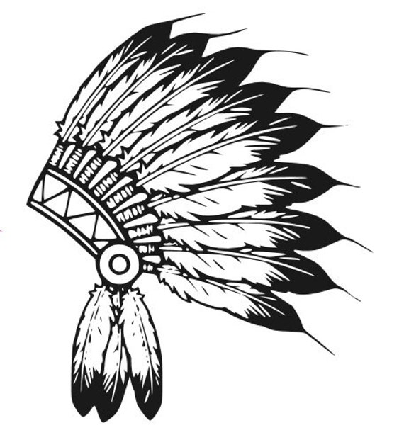 Download Indian Headdress Decal Headdress Decal Feather Headdress