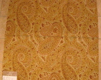 Autumn Paisley Tapestry Upholstery Designer Fabric Sample Highland Court 180529H
