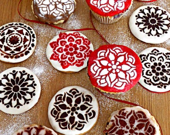 Cupcake & Cookie Stencil