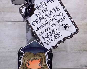 Grad Tube Gift, Grad Tag, Grad Girl