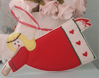 Vintage 1983 cloth christmas decoration