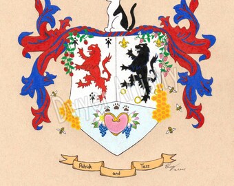 Coat of Arms Prismacolor Commission
