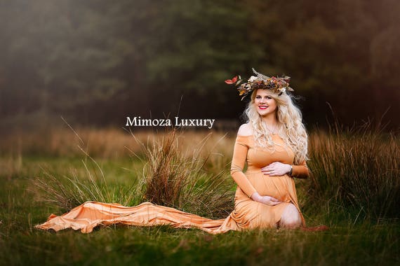 Maternity Gown Photography, Long Sleeves Maternity Dress, Maternity Photography Prop, Pregnancy dress, maternity photo prop, long sleeve