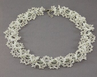 Ice necklace sugar jewelry winter necklace ice jewelry clear necklace winter jewelry bridal statement necklace winter wedding jewelry snow