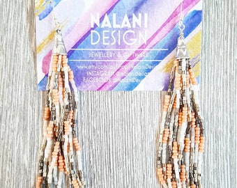 Beaded Tassel Earrings