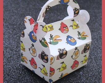 angry birds party favor box, angry birds birthday favor box, angry birds favor box