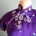 RESERVE FOR JESSICAPurple Cheongsam Mandarin Dress 1980s