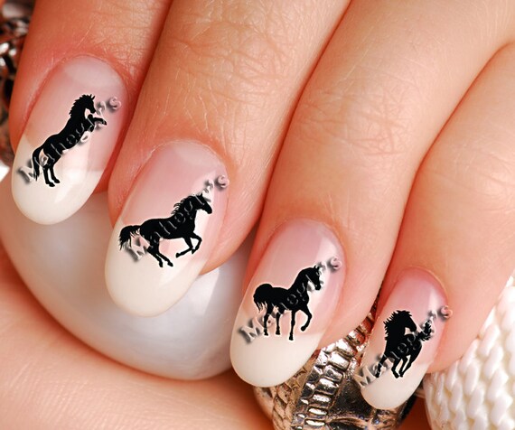 Horse Nail Art Decals Western Horse Nail Art Decal Sticker Horse Nail Art Decals - Western Horse Nail Art Decal Sticker Set - Horse Nail Art Decals Western Horse Nail Art Decal Sticker