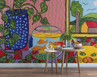Matisse Inspired Student Art Wall Mural SAS104