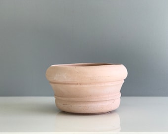 Handmade Blush Terra Cotta Planter / Pink Planter