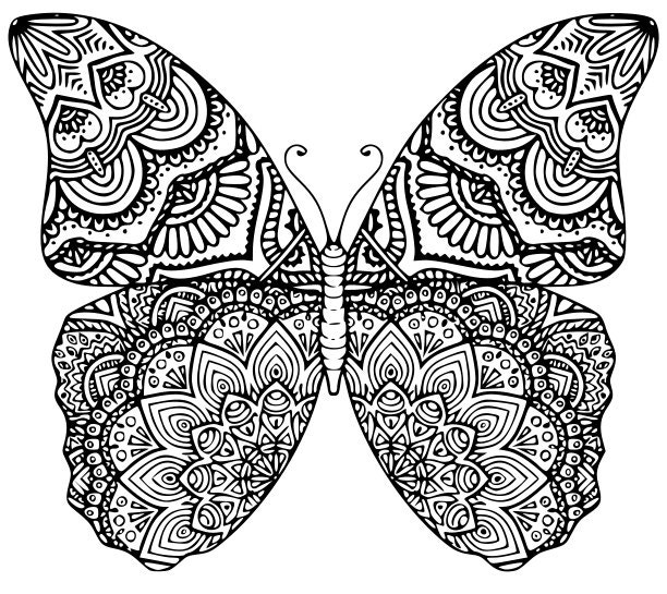 Download Butterfly Mandala SVG.DXF.EPS