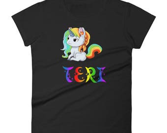 Teri Unicorn Ladies T-Shirt