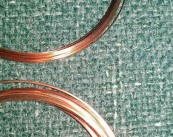 21 Gauge Square and Half Round Copper Wire Set