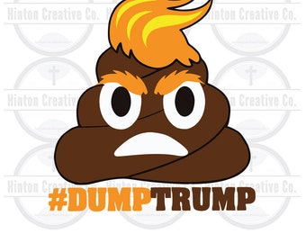 Dump Trump Digital Cut File Print File SVG Circuit Silhouette Brother Image Custom Unique Design