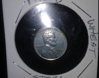 1943 D steel wheat penny.