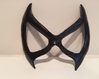 Superhero Leather Mask - Black Cat Marvel