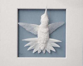 Paper Hummingbird Sculpture Art Starburst Made to Order