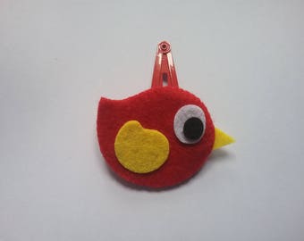 "Zazou" Bird Collection felt hair clip