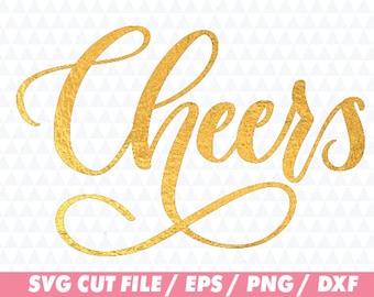 Cheers svg, Cheers cricut, Christmas svg, Christmas cricut, Lettering svg, Word svg, Flourish svg, Word cricut, Flourish cricut, Cut file