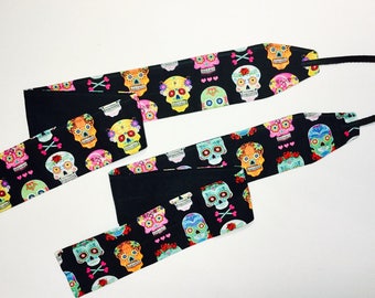 Crossfit wrist wraps Sugar skulls Day of the dead