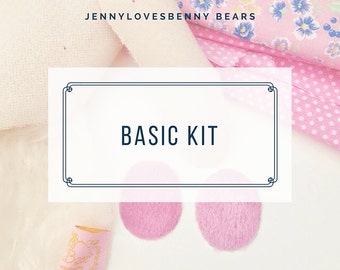 Basic teddy bear kit by Jenny Lee of Jennylovesbenny Bears - make your own bears