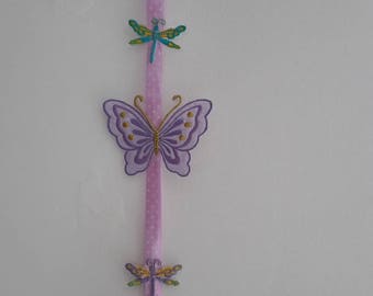 Decorative wall Garland of butterflies and dragonflies