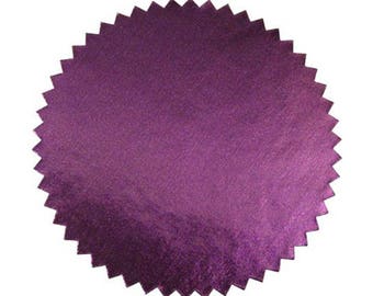 Purple Foil Seal Labels, 2 inch diameter, Pack of 40. Spruce up your awards, certificates, documents and art projects.