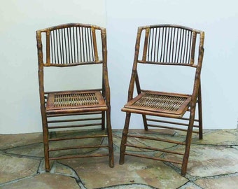 bamboo side chair etsy