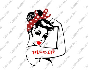 Download Mom strong svg | Etsy