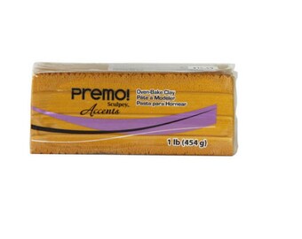 PREMO SCULPEY Gold Polymer Clay Oven Bake Professional Quality