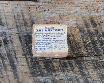 Vintage Dennisons Crepe Paper Twister