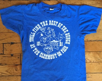 1991 Clermont County Fair kids t shirt USA 14-16
