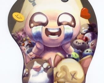Binding of Isaac Padded, Oppai, Ergonomic Mouse Pad, Wrist Rest
