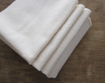 Organic Cotton Flannel Washcloth, Choose your Size and Quantity