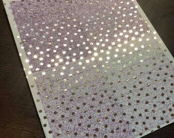 FOILED 28 Glitter Headers - Light Purple - Fit Erin Condren and Happy Planner